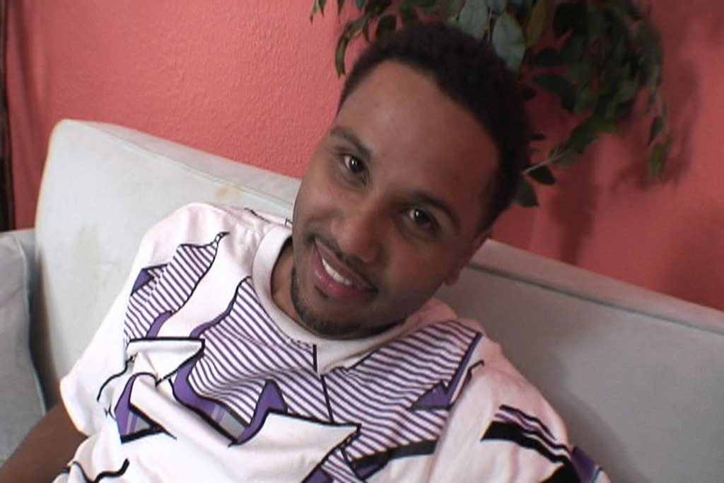 King James seated on the casting couch smiling during his initial introductory interview segment
